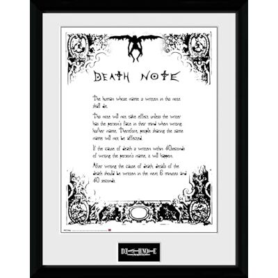 GB eye , Death Note, Death Note, Photographie encadrée, 40x30 cm - Publicité GB eye , Death Note, Death Note, Photographie encadrée, 40x30 cm - Publicité