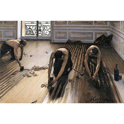 1art1 Gustave Caillebotte Posters XXL Les Raboteurs De Parquet, 1875 Affiche 120x80 cm - Publicité 1art1 Gustave Caillebotte Posters XXL Les Raboteurs De Parquet, 1875 Affiche 120x80 cm - Publicité