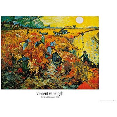 1art1 Vincent Van Gogh Poster La Vigne Rouge, 1888 Affiche Murale 91x61 cm - Publicité 1art1 Vincent Van Gogh Poster La Vigne Rouge, 1888 Affiche Murale 91x61 cm - Publicité