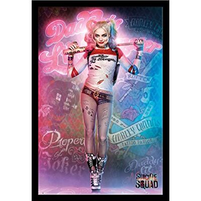 empireposter Squad – Harley Quinn Stand – Impression Affiche Poster de Film dimensions : 61 x 91,5 cm + cadre amovible, Shinsuke® Maxi MDF noir, vitre en acrylique - Publicité empireposter Squad – Harley Quinn Stand – Impression Affiche Poster de Film dimensions : 61 x 91,5 cm + cadre amovible, Shinsuke® Maxi MDF noir, vitre en acrylique - Publicité