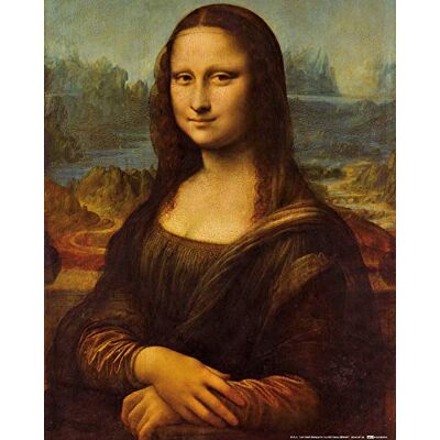 1art1 Leonardo Da Vinci Poster La Joconde, Mona Lisa, 1503–1506 Affiche Reproduction 50x40 cm - Publicité 1art1 Leonardo Da Vinci Poster La Joconde, Mona Lisa, 1503–1506 Affiche Reproduction 50x40 cm - Publicité