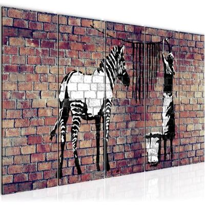 ART Peinture Banksy Lavant Zèbre Impression sur Toile intissee Decoration Murale Salon Chambre 012956b - Publicité ART Peinture Banksy Lavant Zèbre Impression sur Toile intissee Decoration Murale Salon Chambre 012956b - Publicité