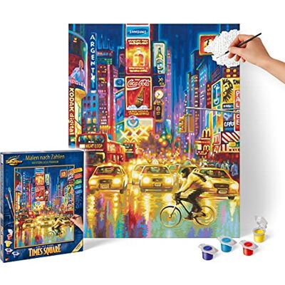 Schipper New York Times Square 609130815 Peinture par numéros pour Adultes avec pinceaux et peintures acryliques 40 x 50 cm - Publicité Schipper New York Times Square 609130815 Peinture par numéros pour Adultes avec pinceaux et peintures acryliques 40 x 50 cm - Publicité