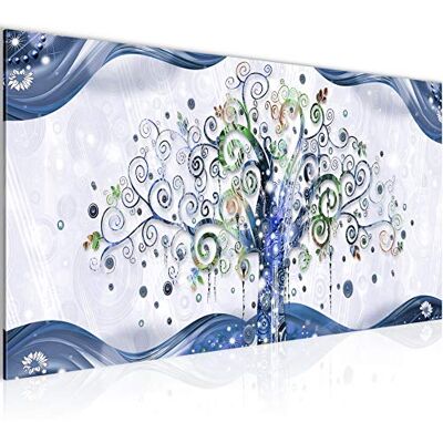 Tableau Decoration Murale Gustav Klimt Arbre De Vie 1 Partie Moderne Toile non tissée Salon Salle Abstrait Bleu 003012b - Publicité Tableau Decoration Murale Gustav Klimt Arbre De Vie 1 Partie Moderne Toile non tissée Salon Salle Abstrait Bleu 003012b - Publicité