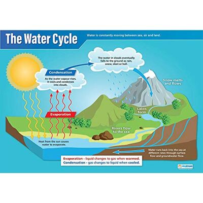 Daydream Education Le cycle de l'eau Affiches scientifiques Papier laminé brillant mesurant 850 mm x 594 mm (A1) Graphiques scientifiques pour la salle de classe Tableaux éducatifs par - Publicité Daydream Education Le cycle de l'eau Affiches scientifiques Papier laminé brillant mesurant 850 mm x 594 mm (A1) Graphiques scientifiques pour la salle de classe Tableaux éducatifs par - Publicité