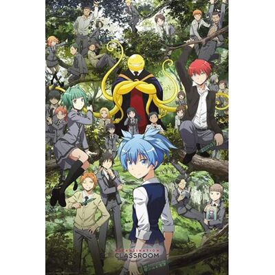 empireposter Assassination Classroom – Forest Group – Poster Anime Taille 61 x 91,5 cm + 1 paquet tesa Powerstrips® – Contenu de 20 pièces - Publicité empireposter Assassination Classroom – Forest Group – Poster Anime Taille 61 x 91,5 cm + 1 paquet tesa Powerstrips® – Contenu de 20 pièces - Publicité
