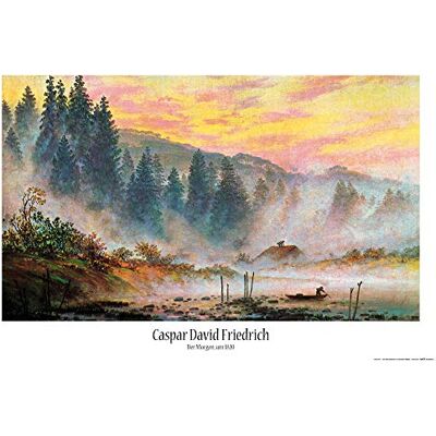 1art1 Caspar David Friedrich Poster Le Matin, vers 1820 Affiche Murale 91x61 cm - Publicité 1art1 Caspar David Friedrich Poster Le Matin, vers 1820 Affiche Murale 91x61 cm - Publicité