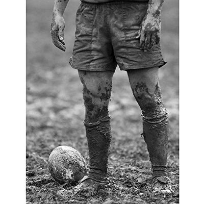 Wee Blue Coo DT Ball Rugby Mud Bowl Wall Art Print Mur Décor 30 x 41 cm - Publicité Wee Blue Coo DT Ball Rugby Mud Bowl Wall Art Print Mur Décor 30 x 41 cm - Publicité