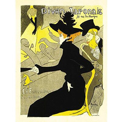 Wee Blue Coo Culture Cafe Concert Japanese Paris Toulouse-Lautrec Vintage Wall Art Print Mur Décor 30 x 41 cm - Publicité Wee Blue Coo Culture Cafe Concert Japanese Paris Toulouse-Lautrec Vintage Wall Art Print Mur Décor 30 x 41 cm - Publicité