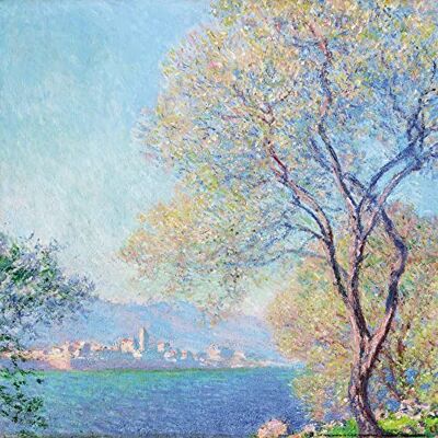 1art1 Claude Monet Poster Antibes Vue de La Salis, 1888 Affiche Reproduction 40x40 cm - Publicité 1art1 Claude Monet Poster Antibes Vue de La Salis, 1888 Affiche Reproduction 40x40 cm - Publicité