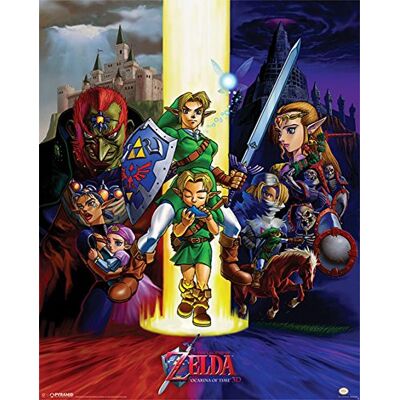 empireposter The Legend of Zelda Ocarina of Time – Mini Poster du jeu vidéo Affiche Impression – Dimensions 40 x 50 cm + accessoires pas de cadre - Publicité empireposter The Legend of Zelda Ocarina of Time – Mini Poster du jeu vidéo Affiche Impression – Dimensions 40 x 50 cm + accessoires pas de cadre - Publicité