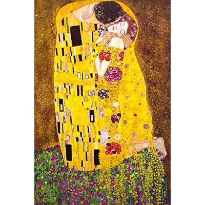 1art1 Gustav Klimt Posters XXL Le Baiser, 1908 Affiche 120x80 cm - Publicité 1art1 Gustav Klimt Posters XXL Le Baiser, 1908 Affiche 120x80 cm - Publicité