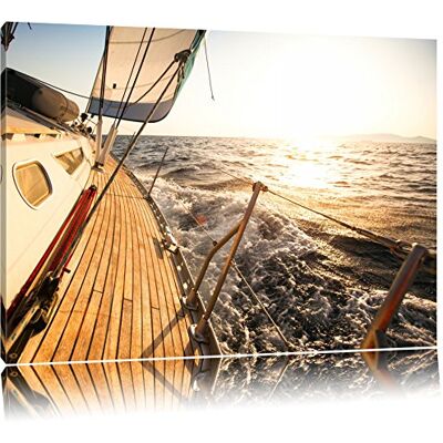Pixxprint Voilier dans la mer Format: toile 100x70auf, XXL énormes Photos complètement encadrés par la civière, l'impression de l'image Art mural avec cadre, moins cher que peintures à l'huile et de l'image, aucune affiche ou poster - Publicité Pixxprint Voilier dans la mer Format: toile 100x70auf, XXL énormes Photos complètement encadrés par la civière, l'impression de l'image Art mural avec cadre, moins cher que peintures à l'huile et de l'image, aucune affiche ou poster - Publicité
