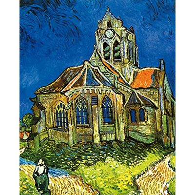 1art1 Vincent Van Gogh Poster L'Église D'Auvers-sur-Oise, 1890 Affiche Reproduction 50x40 cm - Publicité 1art1 Vincent Van Gogh Poster L'Église D'Auvers-sur-Oise, 1890 Affiche Reproduction 50x40 cm - Publicité