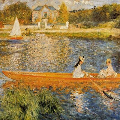 1art1 Pierre Auguste Renoir Poster La Seine À Asnières, 1879 Affiche Reproduction 40x40 cm - Publicité 1art1 Pierre Auguste Renoir Poster La Seine À Asnières, 1879 Affiche Reproduction 40x40 cm - Publicité