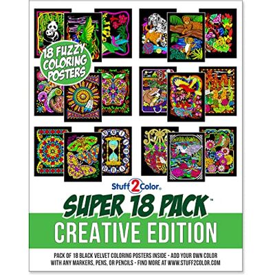 Stuff2Color Super Pack de 18 Affiches de Velours floue 8X10 Pouces (Édition Créative) - Publicité Stuff2Color Super Pack de 18 Affiches de Velours floue 8X10 Pouces (Édition Créative) - Publicité