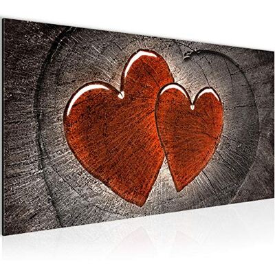 Tableau Decoration Murale Cœur Bois 1 Partie Moderne Toile non tissée Salon Salle Romantique Gris Rouge 104112b - Publicité Tableau Decoration Murale Cœur Bois 1 Partie Moderne Toile non tissée Salon Salle Romantique Gris Rouge 104112b - Publicité