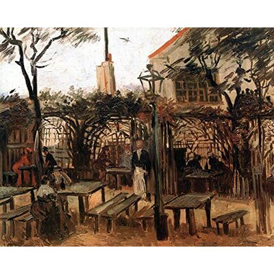 1art1 Vincent Van Gogh Poster Terrasse du Café La Guinguette À Montmartre, 1886 Affiche Reproduction 50x40 cm - Publicité 1art1 Vincent Van Gogh Poster Terrasse du Café La Guinguette À Montmartre, 1886 Affiche Reproduction 50x40 cm - Publicité