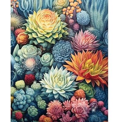 ART Peinture par numéros pour adultes Plantes, Peinture par numéros pour adultes Plantes succulentes sur toile Set, DIY Peinture par numéros Plantes pour décoration de la maison, Sans cadre - Publicité ART Peinture par numéros pour adultes Plantes, Peinture par numéros pour adultes Plantes succulentes sur toile Set, DIY Peinture par numéros Plantes pour décoration de la maison, Sans cadre - Publicité