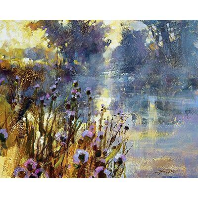 The Art Group Chris Forsey Riverside Sunrise - Impression sur toile - Publicité The Art Group Chris Forsey Riverside Sunrise - Impression sur toile - Publicité