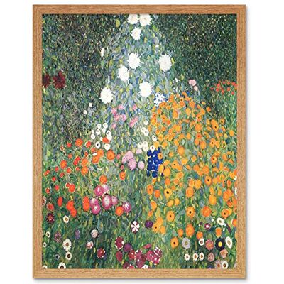 Wee Blue Coo Gustav Klimt Flower Garden 1907 Old Master Painting Wall Art Print Mur Encadré Décor 30 x 41 cm - Publicité Wee Blue Coo Gustav Klimt Flower Garden 1907 Old Master Painting Wall Art Print Mur Encadré Décor 30 x 41 cm - Publicité