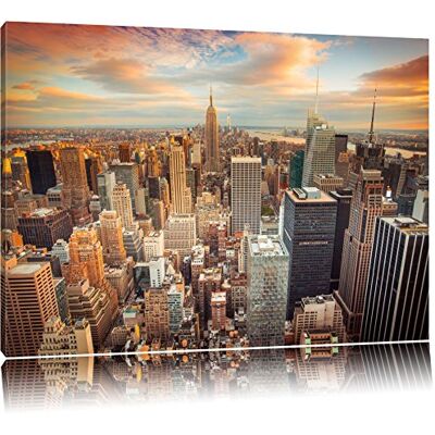 Pixxprint Toits de New York Format: toile 80x60auf, XXL énormes Photos complètement encadrés par la civière, l'impression de l'image Art mural avec cadre, moins cher que peintures à l'huile et de l'image, aucune affiche ou poster - Publicité Pixxprint Toits de New York Format: toile 80x60auf, XXL énormes Photos complètement encadrés par la civière, l'impression de l'image Art mural avec cadre, moins cher que peintures à l'huile et de l'image, aucune affiche ou poster - Publicité
