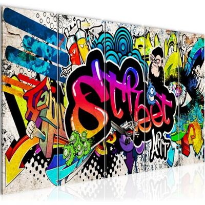 ART Tableau mural XXL Graffiti 200 x 80 cm Multicolore 5 pièces – Fabriqué en Allemagne – 004555b - Publicité ART Tableau mural XXL Graffiti 200 x 80 cm Multicolore 5 pièces – Fabriqué en Allemagne – 004555b - Publicité