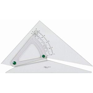 Linex Réf LXB1120/10B Combi équerre et échelle réglable de précision à 0,5 degrés Bord oblique Transparent Longueur 250 mm - Publicité Linex Réf LXB1120/10B Combi équerre et échelle réglable de précision à 0,5 degrés Bord oblique Transparent Longueur 250 mm - Publicité