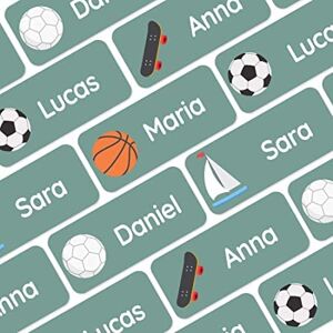 My Nametags ® 56 Étiquettes Autocollantes Personnalisées pour Enfants Autocollants nominatifs lavables pour Vêtements, Chaussures et Objets Étiquettes pour Ecole, Maternelle et Crèche Sports - Publicité My Nametags ® 56 Étiquettes Autocollantes Personnalisées pour Enfants Autocollants nominatifs lavables pour Vêtements, Chaussures et Objets Étiquettes pour Ecole, Maternelle et Crèche Sports - Publicité