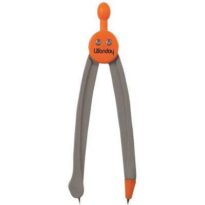 WONDAY Compas Canon 360° star, Plastique bicolore 13,5 cm orange/gris - Publicité WONDAY Compas Canon 360° star, Plastique bicolore 13,5 cm orange/gris - Publicité
