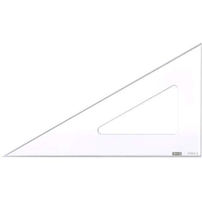 MINERVA Equerre 60° Bord Antitache 20cm Transparent - Publicité MINERVA Equerre 60° Bord Antitache 20cm Transparent - Publicité