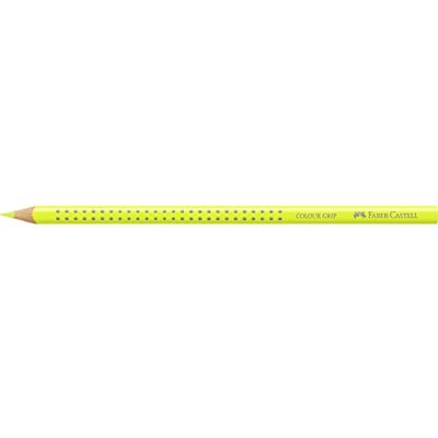 Faber-Castell Crayon couleur Grip 02 jaune fluo - Publicité Faber-Castell Crayon couleur Grip 02 jaune fluo - Publicité