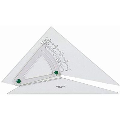 Hamelin - 1120/10B - Transparent - 25 cm - Équerre triangle - Publicité Hamelin - 1120/10B - Transparent - 25 cm - Équerre triangle - Publicité