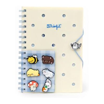 Mr. Wonderful Cahier A5 à Spirale avec Charms – Lazy Bo-Bo – 160 Pages FSC - Publicité Mr. Wonderful Cahier A5 à Spirale avec Charms – Lazy Bo-Bo – 160 Pages FSC - Publicité