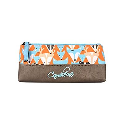 CAMELEON - Trousse 1 Compartiment Orange - Pencil Case - Publicité CAMELEON - Trousse 1 Compartiment Orange - Pencil Case - Publicité