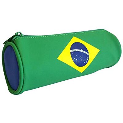Viquel Trousse Scolaire Brésil avec Drapeau Brésilien Matière Soft Fermeture Zippée World - Publicité Viquel Trousse Scolaire Brésil avec Drapeau Brésilien Matière Soft Fermeture Zippée World - Publicité