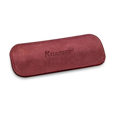 Kaweco Eco Lot de 2 étuis en cuir velours bordeaux I Étui à crayons compatible avec la série Sport I Étui d'écriture en cuir véritable avec belle gaufrage I Trousse chic et classique I Trousse à - Publicité Kaweco Eco Lot de 2 étuis en cuir velours bordeaux I Étui à crayons compatible avec la série Sport I Étui d'écriture en cuir véritable avec belle gaufrage I Trousse chic et classique I Trousse à - Publicité