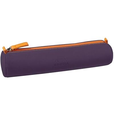 Rhodia 319048C Trousse Ronde Aubergine 21,5 x 5,5 cm - Publicité Rhodia 319048C Trousse Ronde Aubergine 21,5 x 5,5 cm - Publicité
