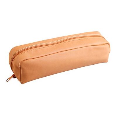 QUO VADIS Une trousse Rectangulaire en cuir de Mouton 20x6x4,5cm Couleur cuir naturel - Publicité QUO VADIS Une trousse Rectangulaire en cuir de Mouton 20x6x4,5cm Couleur cuir naturel - Publicité