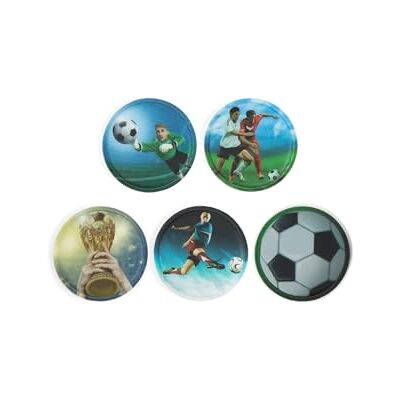 Ergobag Klettie Set de 5 pièces, Velcro, Football Multicolore, Taille Unique - Publicité Ergobag Klettie Set de 5 pièces, Velcro, Football Multicolore, Taille Unique - Publicité