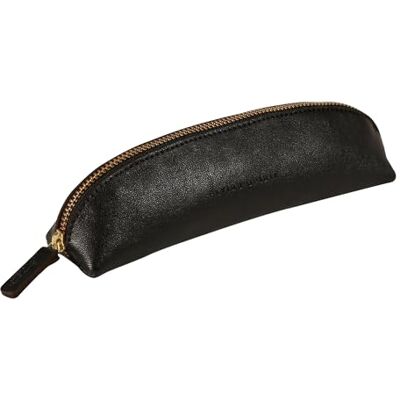 Clairefontaine 102512C Une trousse triangulaire Flying Spirit 18x4x4 cm, en cuir d'agneau lisse, Noir - Publicité Clairefontaine 102512C Une trousse triangulaire Flying Spirit 18x4x4 cm, en cuir d'agneau lisse, Noir - Publicité