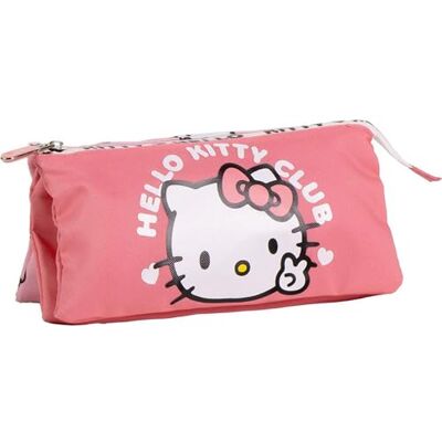 CERDÁ LIFE'S LITTLE MOMENTS Trousse 3 Compartiments Hello Kitty Fermeture éclair et Design Officiel Hello Kitty, idéale pour Ranger stylos, Crayons - Publicité CERDÁ LIFE'S LITTLE MOMENTS Trousse 3 Compartiments Hello Kitty Fermeture éclair et Design Officiel Hello Kitty, idéale pour Ranger stylos, Crayons - Publicité