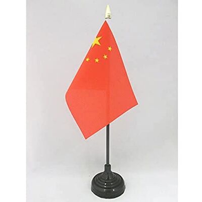 AZ FLAG Mini Drapeau Chine De Table 15x10 cm Drapeau Chinois De Bureau 100% Polyester Avec Hampe Pointe Dorée 25cm - Publicité AZ FLAG Mini Drapeau Chine De Table 15x10 cm Drapeau Chinois De Bureau 100% Polyester Avec Hampe Pointe Dorée 25cm - Publicité
