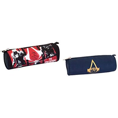Hamelin 1 Trousse Ronde Fourre Tout ASSASSIN'S CREED 22 x 7 cm 2 Visuels Aléatoires - Publicité Hamelin 1 Trousse Ronde Fourre Tout ASSASSIN'S CREED 22 x 7 cm 2 Visuels Aléatoires - Publicité