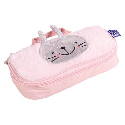 Oxford , Trousse pour enfant de 3 à 6 ans, garçon/fille, toucher doux, lavable, dimensions 23,5 x 12 x 3,5 cm, motif Bunbun lapin - Publicité Oxford , Trousse pour enfant de 3 à 6 ans, garçon/fille, toucher doux, lavable, dimensions 23,5 x 12 x 3,5 cm, motif Bunbun lapin - Publicité