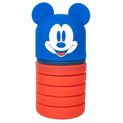CARTOON Tombolino en silicone extensible Disney Trousse avec personnage en trois dimensions porte couleurs stylos crayons papeterie 19 cm, Mickey, Trousse de toilette - Publicité CARTOON Tombolino en silicone extensible Disney Trousse avec personnage en trois dimensions porte couleurs stylos crayons papeterie 19 cm, Mickey, Trousse de toilette - Publicité