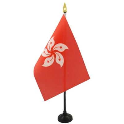 AZ FLAG Mini Drapeau Hong Kong De Table 15x10 cm Drapeau Hongkongais De Bureau 100% Polyester Avec Hampe Pointe Dorée 25cm - Publicité AZ FLAG Mini Drapeau Hong Kong De Table 15x10 cm Drapeau Hongkongais De Bureau 100% Polyester Avec Hampe Pointe Dorée 25cm - Publicité
