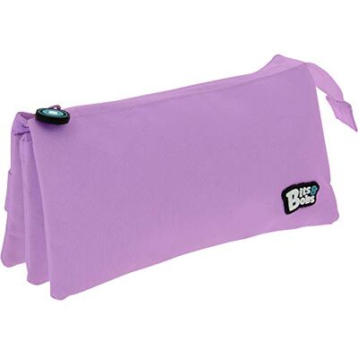 Grafoplás 37545464. Trousse triple couleur lavande, 23,5 x 12 x 14 cm, Bits & Bobs - Publicité Grafoplás 37545464. Trousse triple couleur lavande, 23,5 x 12 x 14 cm, Bits & Bobs - Publicité