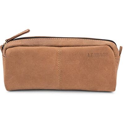 LEABAGS Étui à crayons en cuir Grand étui à stylos en cuir véritable Trousse à crayons pour le travail, l'université et l'école Étui à crayons Étui à stylos Étui en cuir Naturel brun moyen - Publicité LEABAGS Étui à crayons en cuir Grand étui à stylos en cuir véritable Trousse à crayons pour le travail, l'université et l'école Étui à crayons Étui à stylos Étui en cuir Naturel brun moyen - Publicité