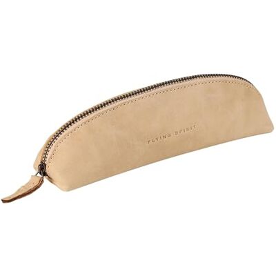 Clairefontaine 103512C Une trousse triangulaire Flying Spirit 18x4x4 cm, en cuir d'agneau vieilli, Beige - Publicité Clairefontaine 103512C Une trousse triangulaire Flying Spirit 18x4x4 cm, en cuir d'agneau vieilli, Beige - Publicité